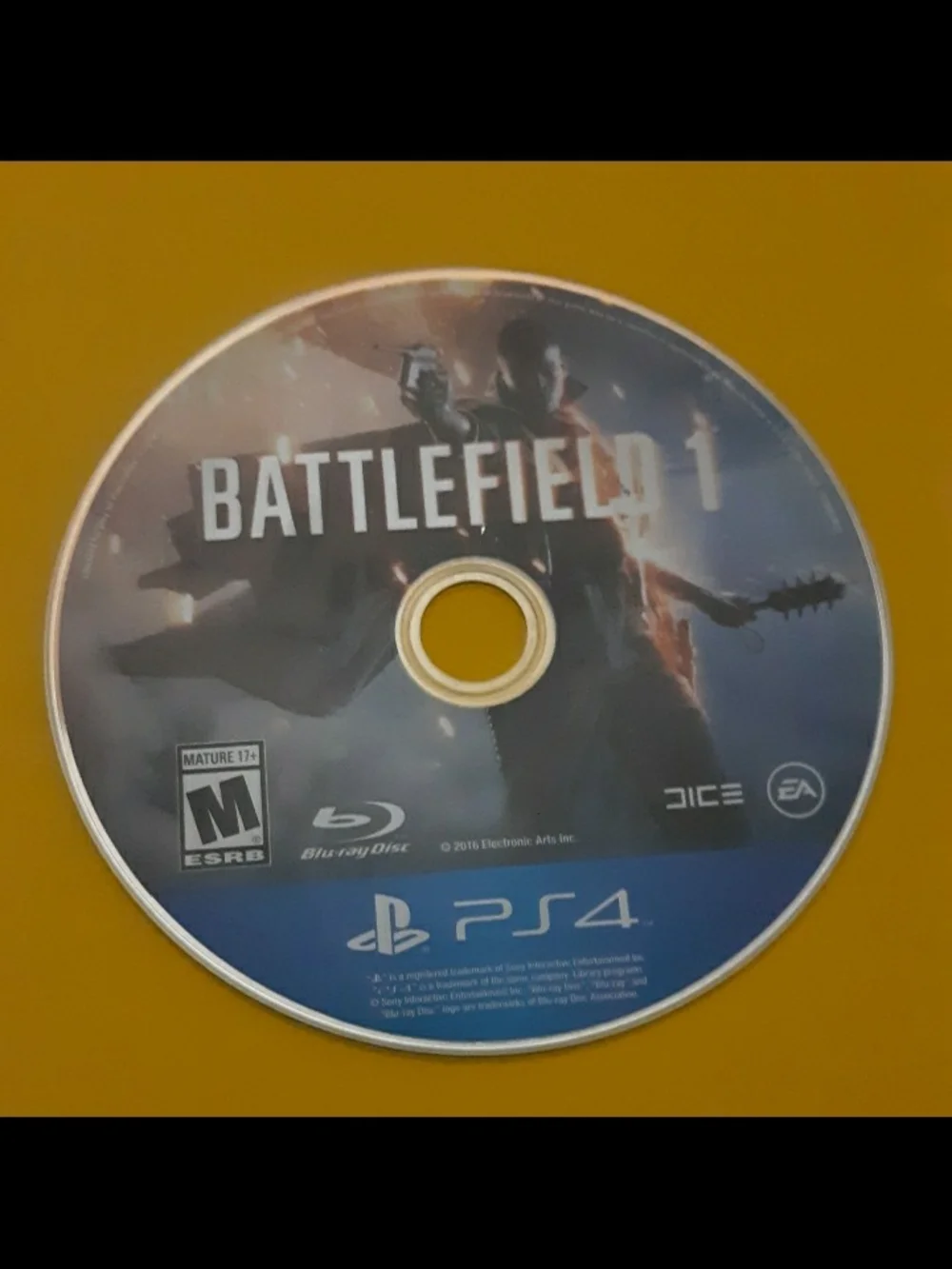 Battlefield 1 PS4 Game Disc - Blue